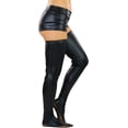 thumbnail image 3 of Tobeinstye Women's Leatheresque Backseam Zipper Thigh High - Black - One Size, 3 of 7