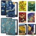 thumbnail image 2 of Funda de cuero para Kindle Voyage 8.ª y 10.ª generación Paperwhite 4, 3, 2, 1, 6 pulgadas, funda para lector electrónico, función de encendido y apagado automático, 2 of 5