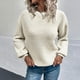 thumbnail image 4 of Suéteres para mujer Suéteres de otoño Cuello redondo Moda Color sólido Manga larga Pullove Casual Tops Odeerbi ODB-5, 4 of 5