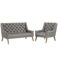 thumbnail image 2 of Modway Peruse Leatherette Living Room Set, Set of 2, Multiple Colors, 2 of 7