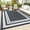 Gray & White, variant on Twister.CK Outdoor Rug 8' x 10' Waterproof Patio Rug, Reversible Plastic Outside Carpet Storage Bag, for RV Camping Deck Balcony Porch, Black & White