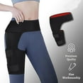 thumbnail image 4 of FAMKIT Hip Brace, Adjustable Thigh Compression Sleeve, Sciatica Nerve Pain Relief & Muscles Suppor & Groin Wrap Brace Pulled, for Men Women, Black, 4 of 11