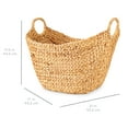 thumbnail image 7 of Best Choice Products Portable Large Hand Woven Wicker Braided Storage Laundry Basket Organizer w/ Handles - Natural, 7 of 7