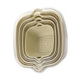 thumbnail image 3 of Cesta de lavado de verduras Strade Fareast Limited Juego de cuenco colador de drenaje beige, 3 of 8