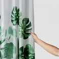 thumbnail image 3 of Orinice  Shower Curtain for Bathroom, Thick Fabric Shower Curtains Liner Set, Waterproof Green Monstera Leaf Plant Cloth Bath Curtain with Hooks - White 69x72, 3 of 7