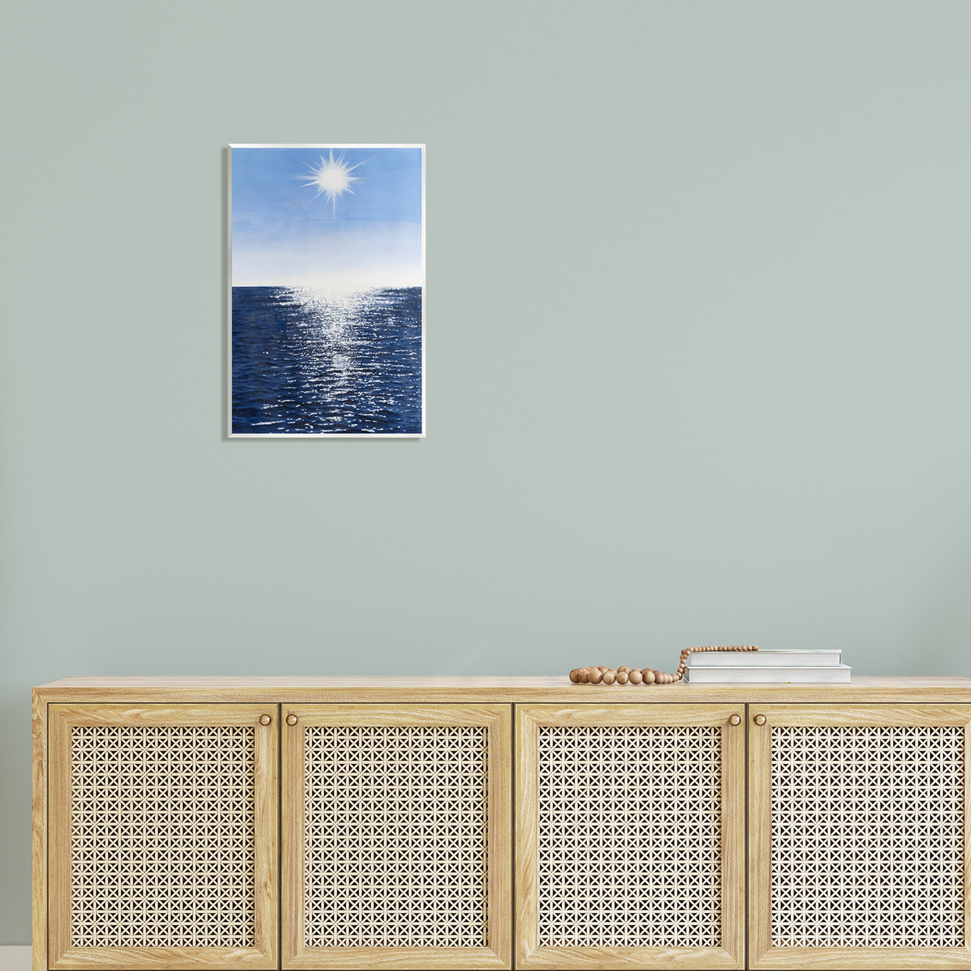Stupell Summer Sunlight Ocean Reflection Landscape Photography Wall Plaque Unframed Art Print Wall Art