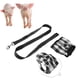 thumbnail image 5 of Arnés De Vestir Para Mascotas, Vestidos Para Perros Arnés De Chaleco De Cerdo Con Correa Para Hacer Que Su Mascota Sea Diferente OTVIAP Negro Blanco M, 5 of 8