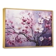 thumbnail image 2 of Designart "Amethyst-Hued Dogwood Blossoms I" Dogwood Floater Framed Wall Art Living Room, 2 of 5