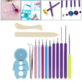 thumbnail image 3 of GUOOL Paper Quilling Tools Plastic & Iron Slotted Quilling Rolling Paper Tool Making 14 Pieces, 3 of 9