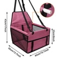 thumbnail image 2 of Dog Booster Seat for Car Front Seat, for Small Dogs Medium Dogs Within 15 lbs, Dog Car Booster Seat with Seat Belt, Pink, 2 of 8