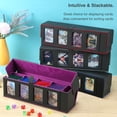 thumbnail image 5 of WPGEAR Trading Card Deck Case for 840 Cards, Storage Box with Display Windows for MTG Commander, PTCG, Sport Cards and Other Trading Card Games - Purple, 5 of 5