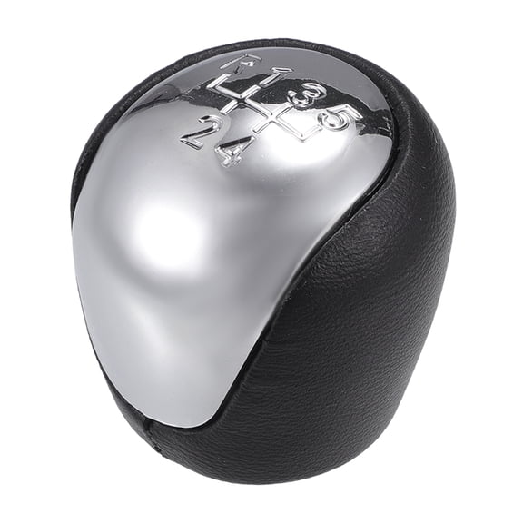 Unique Bargains 5 Speed Manual Shift Knob - Stick Shifter Lever Knob - for Kia Forte 2008-2013 Faux Leather Black 1 Pc