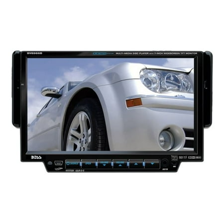 BOSS BV 8966B - DVD receiver - display - 7" - in-dash unit - Single-DIN - 80 Watts x 4