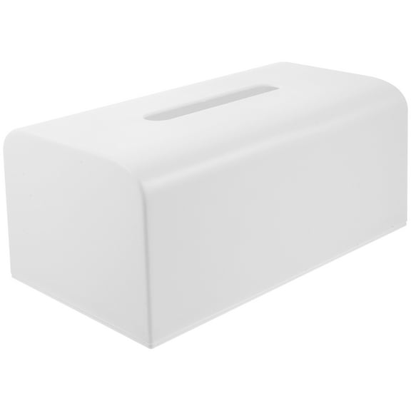 VERDANVERSE 1Pcs White Plastic Tissue Box with Lid for Household Users