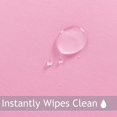 thumbnail image 3 of LAICAIW Fitted Round Table Cloth, Reversible Waterproof Stain Resistant Elastic Stretch Tablecloth, Wipe Clean Table Cover for Outdoor/Indoor Use, Fits Round Tables up to 40"-44" Diameter, Baby Pink, 3 of 7