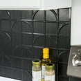 thumbnail image 4 of FASÄDE Crescent Decorative Vinyl 18in x 24in Backsplash Panel in Brushed Onyx (5 Pack), 4 of 6