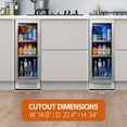 thumbnail image 5 of Ca'Lefort 30 Inch Beverage Refrigerator,200 Cans Dual Zone 15'' Beverage Cooler and 15'' Digital Touch Control Beverage Fridge,Built-In or Freestanding, 5 of 7