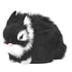 thumbnail image 1 of Conejos de peluche en miniatura negros: muñecos de peluche suaves, cómodos y duraderos para decoración de mesa, 1 of 10