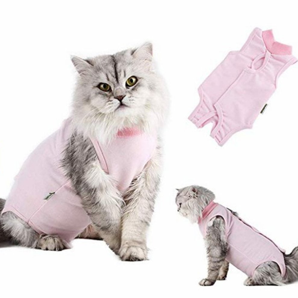 Pet Cat Recovery Suit Sterilization Care Prevent Lick After Surgery