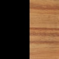 thumbnail image 3 of Nathan James 32703 Harper Mid-Century Side Table, Two-Drawer Nightstand, Black/Brown, 3 of 12