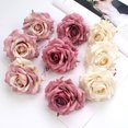 thumbnail image 3 of Gwong Decoración hogareña 10pcs Forma de rosa Forma artificial Cabeza anti-envejecimiento Poliéster Fotografía Props Fake Flowe Head Decoración del hogar Gwong 21076602, 3 of 6