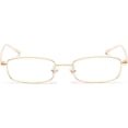 thumbnail image 2 of Rectangle Eyeglasses Optical Men Metal Small Frame Glasses Frame Women Unisex, 2 of 6