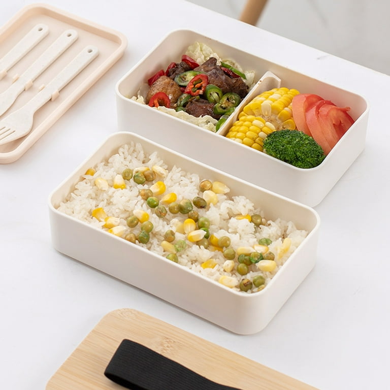 Bento Box Lunch Box, 3 Stackable Bento Lunch Containers, with Utensil Set,  Leak-Proof Bento Box for Dining Out, Work, Picnic - AliExpress