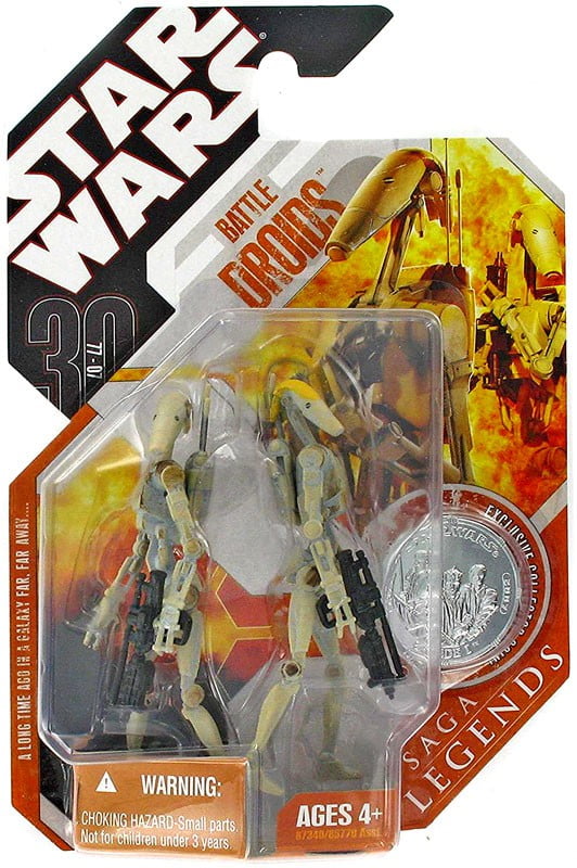 Star Wars 2007 30th Anniversary Collection Battle Droid Red Shot Variant 