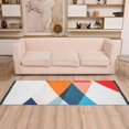 thumbnail image 2 of Yayeee Runner Rug for Bedroom 2'x6' Machine Washable Hallway Non Slip Mat, Colorful Triangles, 2 of 8