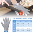 thumbnail image 2 of Uxcell Cut Resistant Gloves Touchscreen Level 5 Protection Cutting Gloves Anti Cut Kitchen Work Glove for Mandolin Slicing,Gray, Large, 2 Pair, 2 of 6