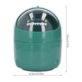 thumbnail image 2 of ZDM Mini Trash Can with Lid, Large Mouth Garbage Can Nonslip Bottom Removable Lid Mini Trash Can for Kitchens Bathrooms Bedrooms Dorms (Green ), 2 of 8