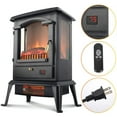 thumbnail image 6 of Lifesmart 1500W Infrared Quartz Stove Heater with 3-Sided View | Realistic Flame With or Without Heat | Remote | Timer | Digital Thermostat | Heating for Living Room, Bedroom, Basement | HT1109, 6 of 10