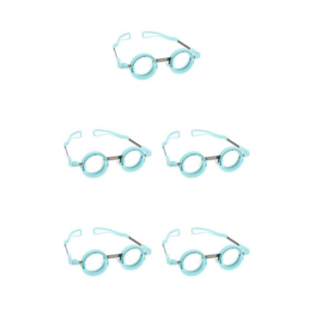 Dalazy Adult Optical Trial Lens Frame Eyeglasses Optometry Tool Optician Optic Blue 70mm 5Set