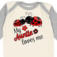 thumbnail image 4 of Inktastic My Auntie Loves Me with Cute Lady Bugs Boys or Girls Long Sleeve Baby Bodysuit, 4 of 5