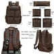 thumbnail image 4 of Mochila Masa Kawa de piel para hombre, vintage, 15.6 pulgadas, para portátil, marrón, 4 of 8