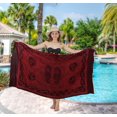 thumbnail image 5 of HAPPY BAY Women's Bikini Wraps Swimwear Cover up Beach Wrap Skirt Bathing suit Swimsuit Sarong Coverups for Women One Size Ruby, Floral, 5 of 6