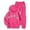 Hot Pink, variant on CAIXIA Girls Clothes Size 14-16 Girls Letter Print Tracksuit Warm Winter Outfit With Zippered Hoodie And Jogger Pants Soft Cozy Casual Athletic Wear For Toddlers And Kids,Coffee