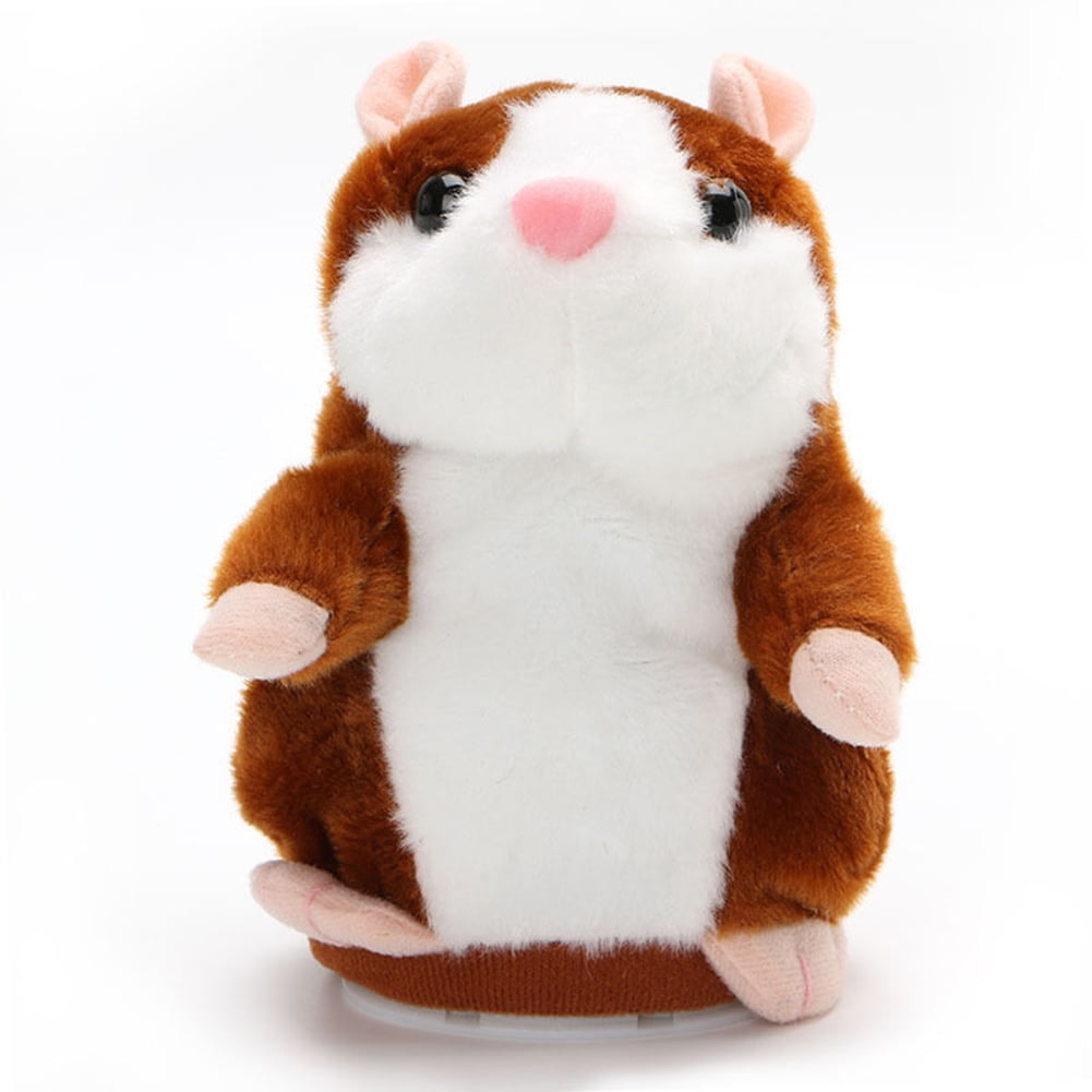Talking Hamster Plush Toy Chat Mimicry Xmas Doll Record Pet Nod Mouse Cute 