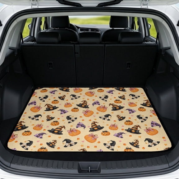 KEIAHUAN Halloween Pet Cargo Mat 29" x 39", Easy to Clean Rear Trunk Liner Full Protection Car Accessories Universal Fit for Most Vehicles