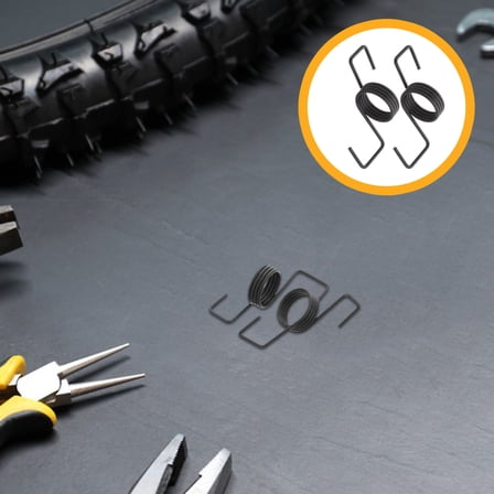 HEANUJJ Dirt Bike Kickstand Rubber Strap Foot Pegs with Springs 2 Pieces Replacement Parts