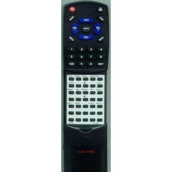 Replacement Remote for OPTOMA BR-3020N, BR3020N, RTBR3020N, EP716, TS400, DS305