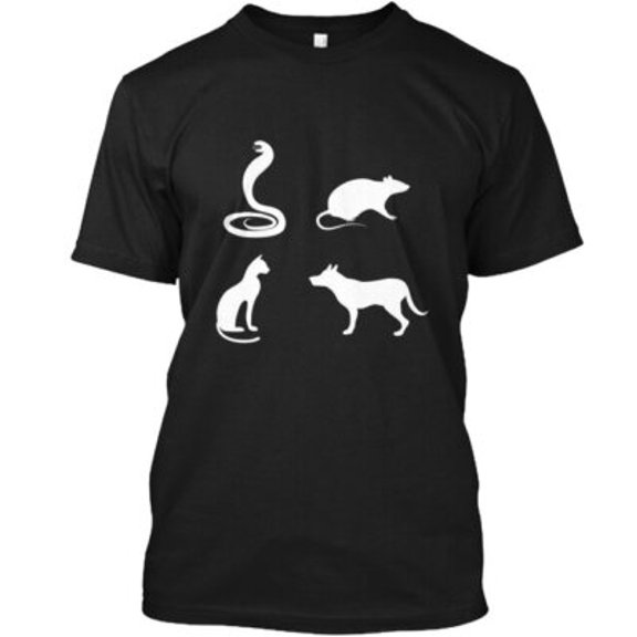 Velto Snake Rat Cat Dog T-Shirt Made in the USA All Size S-5XL