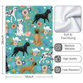 thumbnail image 3 of 2 Pcs Funny Kitchen Towels,Dog Pattern with Floral Background Microfiber Dish Towels,Kitchen Tea Towels,Kitchen Towel Set (18" X 26"), 3 of 3