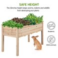 Topeakmart Fir Wood Garden Bed Rectangle Raised Planters Box for