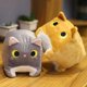 thumbnail image 4 of Cartoon Plush Toy Stuffed Animals Square Doll Yellow Cat, 4 of 4