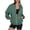 Green, variant on TIANZEN Women‘s Winter Long Sleeve Zip Up Hoodless Sweatshirt Casual Solid Color Lined Jacket With Pockets Sweatshirts Women Hoodie