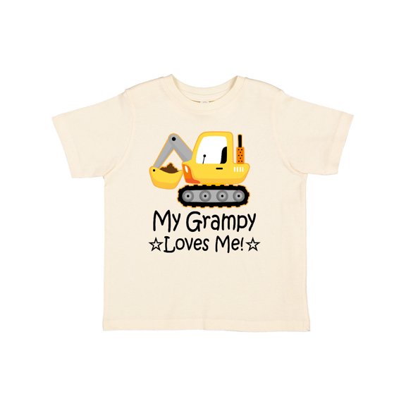 Inktastic Grampy Loves Me Grandson Truck Boys Toddler T-Shirt