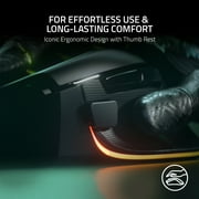Razer Basilisk V3 Ergonomic Wired Gaming Mouse with 26K DPI Optical Sensor, 11 Programmable Buttons, Chroma RGB and HyperScroll Tilt Wheel - Black