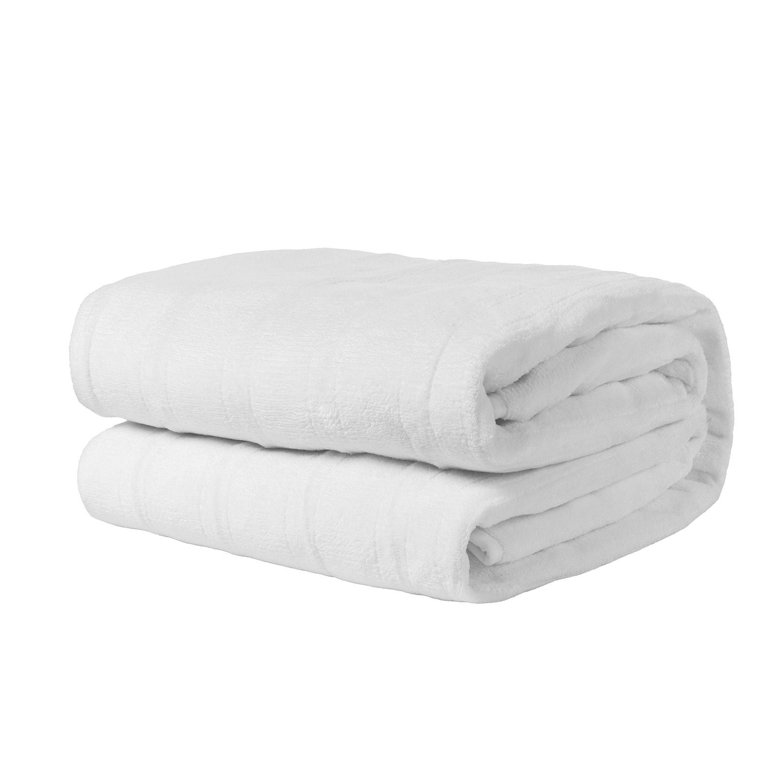 Electric Heated Underblanket 5 Temperature Settings 10-Hour Auto-Off Coral Velvet for Winter Bed