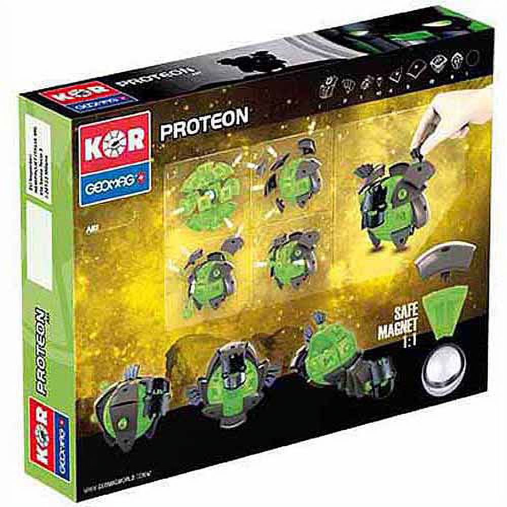 Geomag 68 Piece Magnetic Construction Set - Black & White, STEM Building Toy For Kids Ages 5+, Made In Switzerland